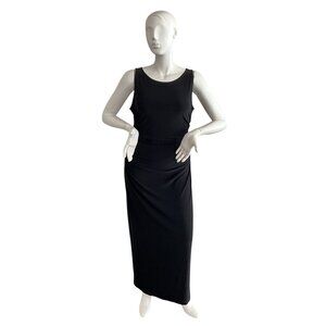 Normakamali KamaliKulture Elegant Black Sleeveless Maxi Dress XL
